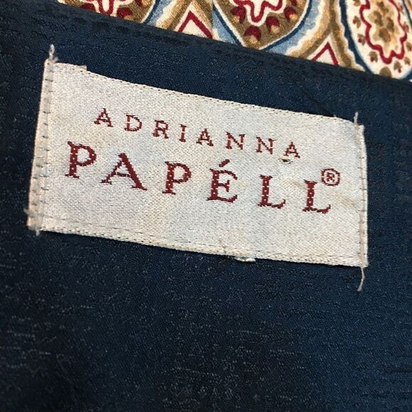 Adriana Papell Boho Pasley Blazer Size Large - Picture 13 of 13